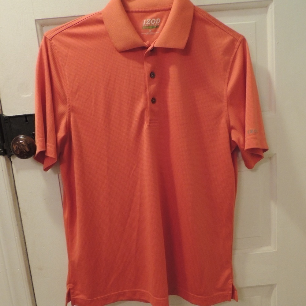 Izod medium orange golf shirt